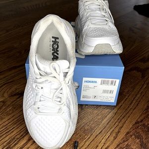 Hoka One One Leather White